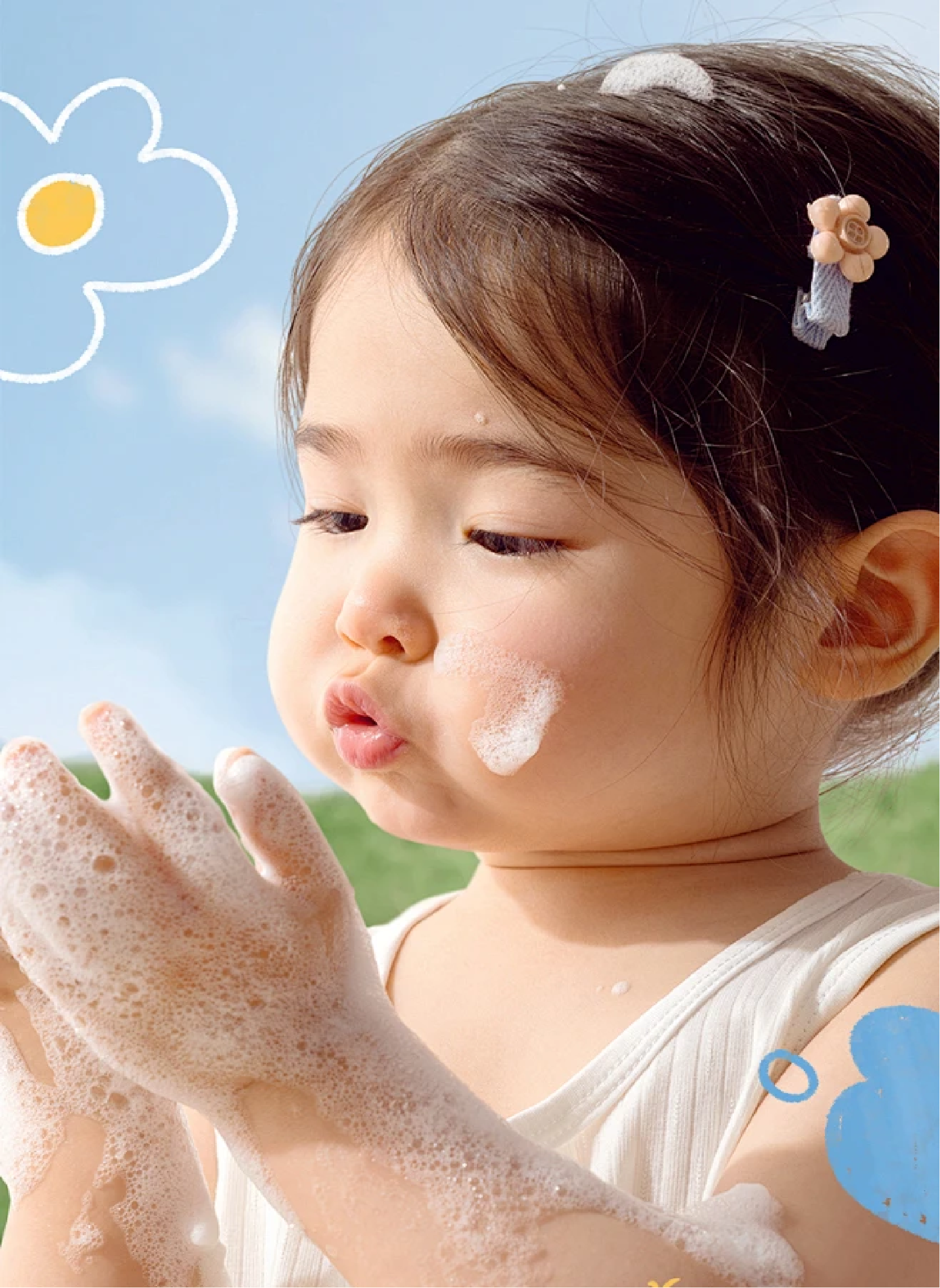 Baby-Reinigungsschaum Baby cleaning foam