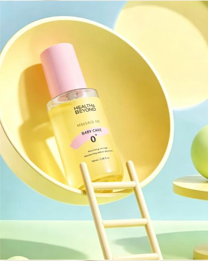 Babymassage&ouml;l unter Eigenmarke