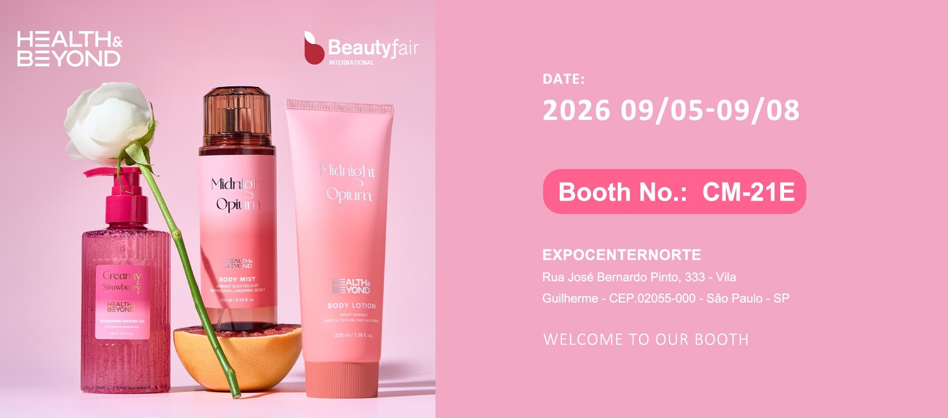 Health & Beyond pr&auml;sentiert K&ouml;rperpflegeprodukte auf der Beautyfair International 2026