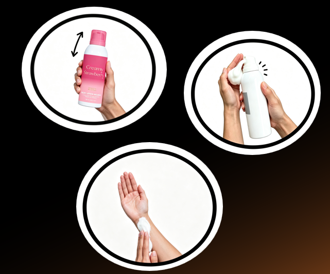 how to use body lotion mousse